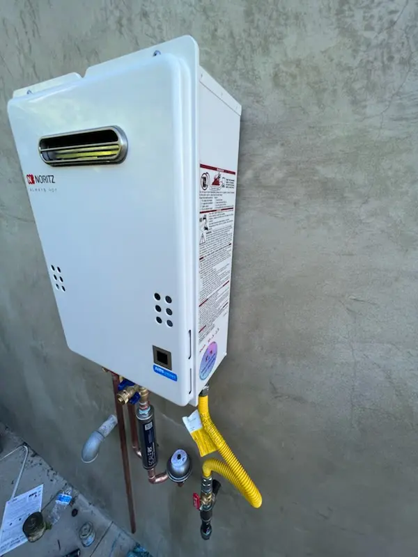 Tankless water heater installation for Nantucket Village homes